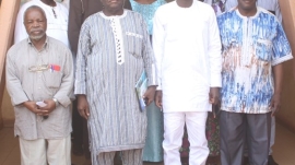 Les membres de l’ANRBF et la délégation de la CNSS