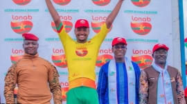 Le cycliste burkinabè Paul Daumont, grand vainqueur