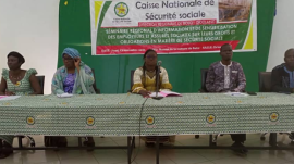 Le présidium à l’ouverture du séminaire