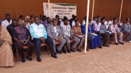 Les officiels de la ceremonie