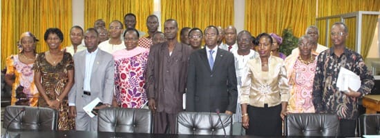 Visite du ministre Clément P. SAWADOGO